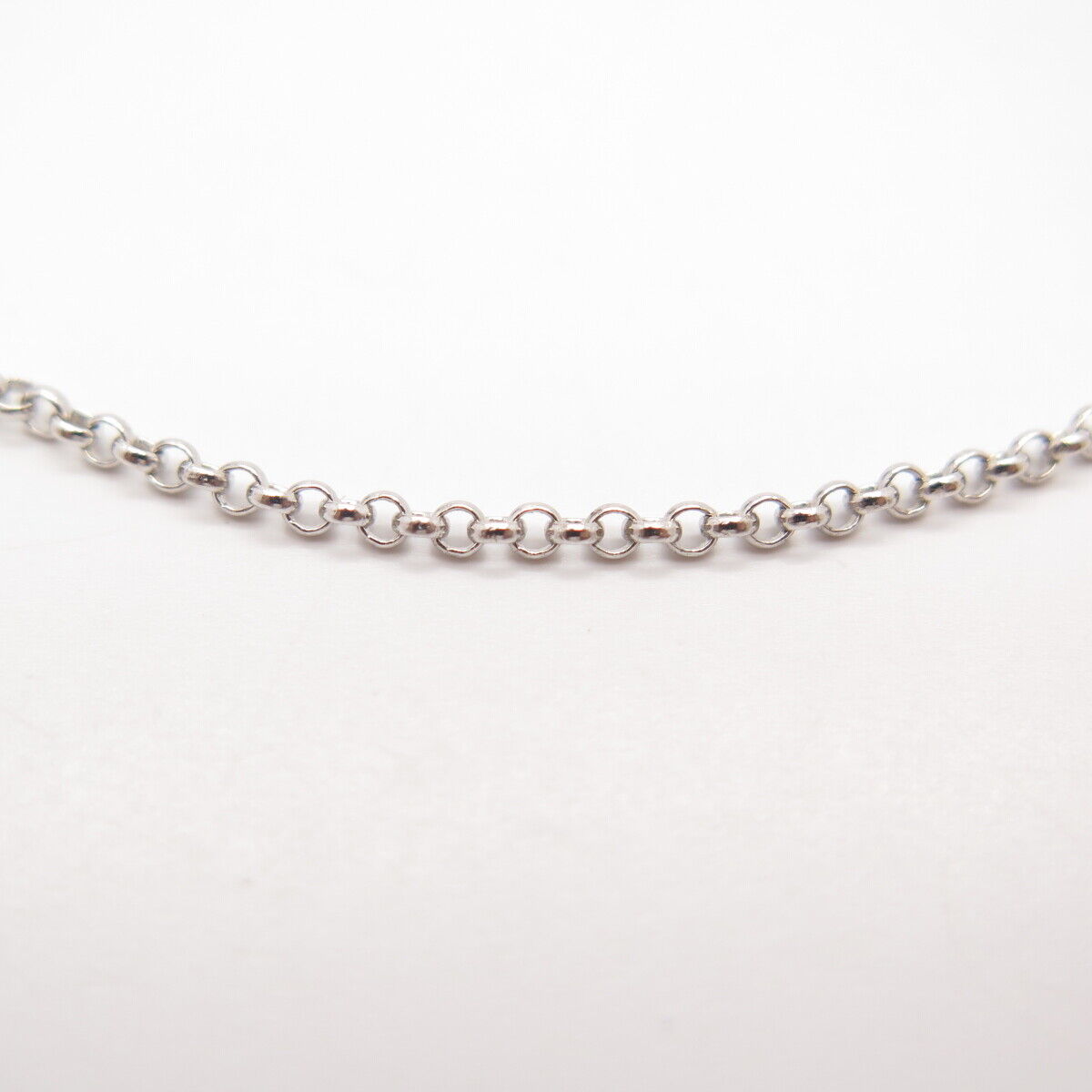 925 Sterling Silver Italy Rolo Chain Necklace 17"