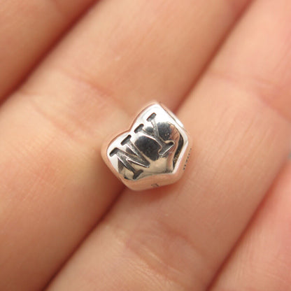 925 Sterling Silver Chamilia "NY" Bead Charm