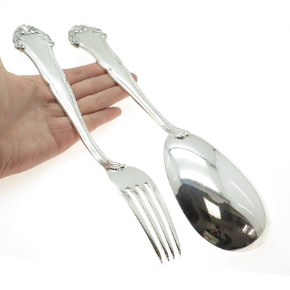 BUCCELLATI Sterling Vintage Italy Grande Imperiale SET of Serving Spoon & Fork