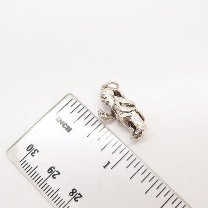 925 Sterling Silver Vintage Gaffer Charm Pendant