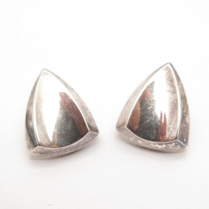 925 Sterling Silver Vintage Modernist Earrings