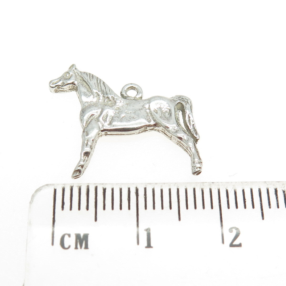 925 Sterling Silver Vintage Horse Pendant