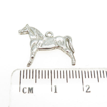 925 Sterling Silver Vintage Horse Pendant