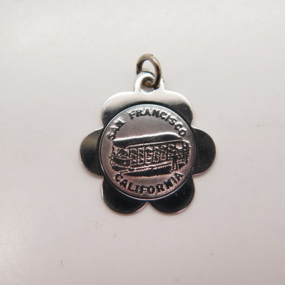 925 Sterling Silver Vintage "San Francisco California" Pendant