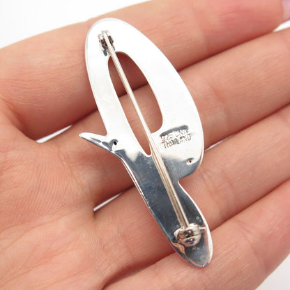 925 Sterling Silver Letter "G" Initial Design Pin Brooch