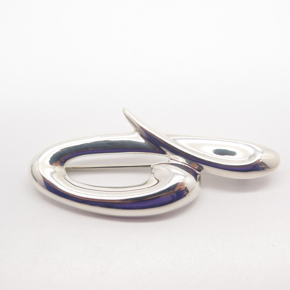 925 Sterling Silver Letter "G" Initial Design Pin Brooch