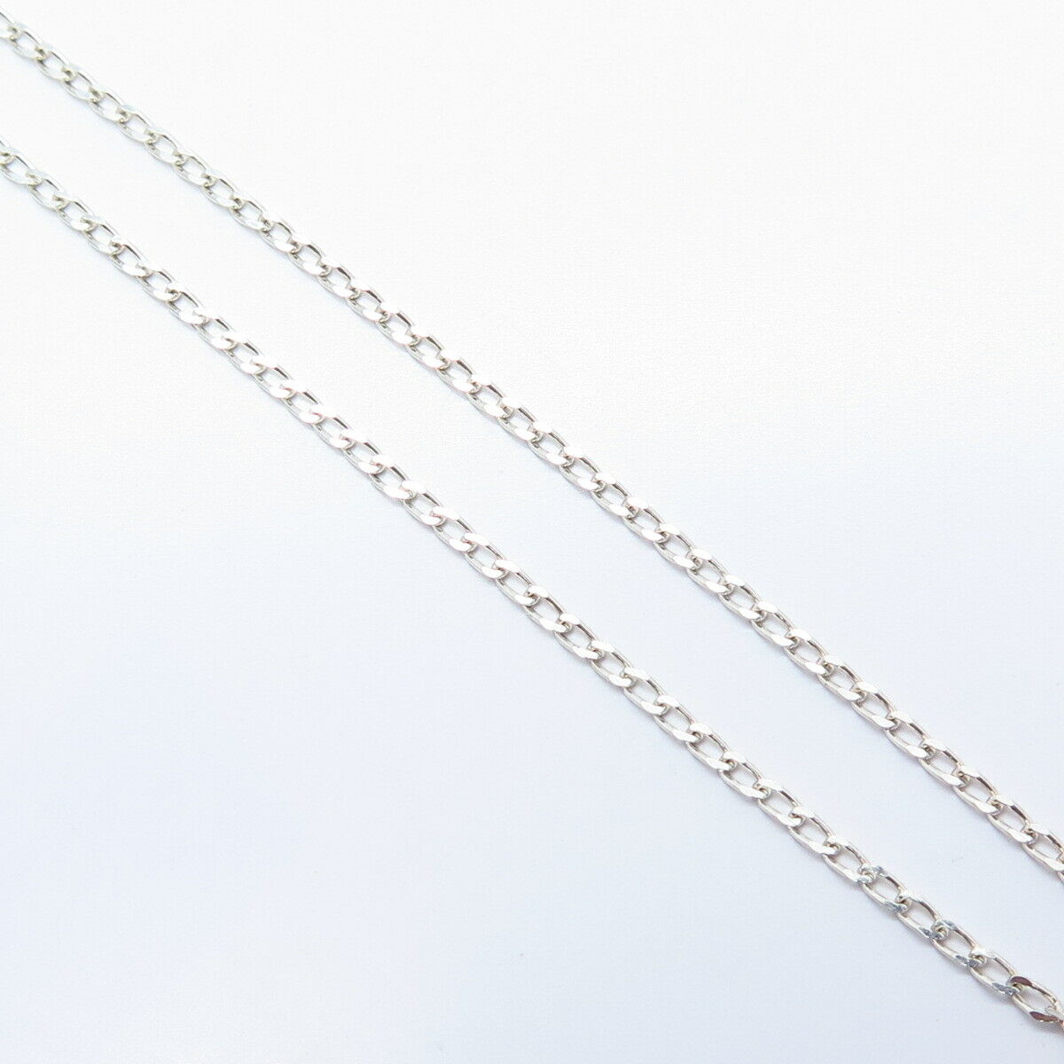 925 Sterling Silver Real Amethyst Gemstone Cuban Chain Necklace 16"