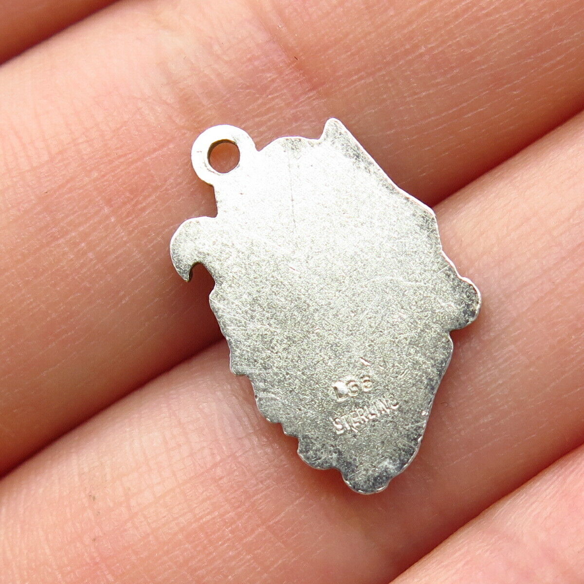 925 Sterling Silver Vintage Tribal Face Pendant