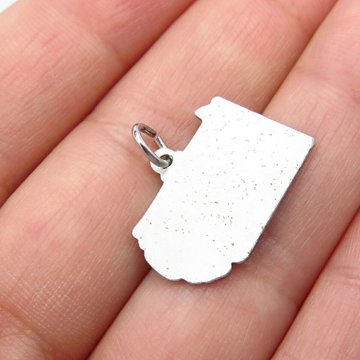 925 Sterling Silver Vintage "Pennsylvania" State Map Pendant