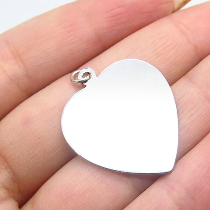 925 Sterling Silver Vintage Griffith & Sons Co Heart Pendant