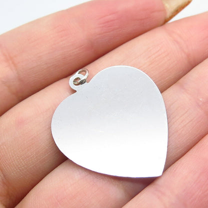 925 Sterling Silver Vintage Griffith & Sons Co Heart Pendant