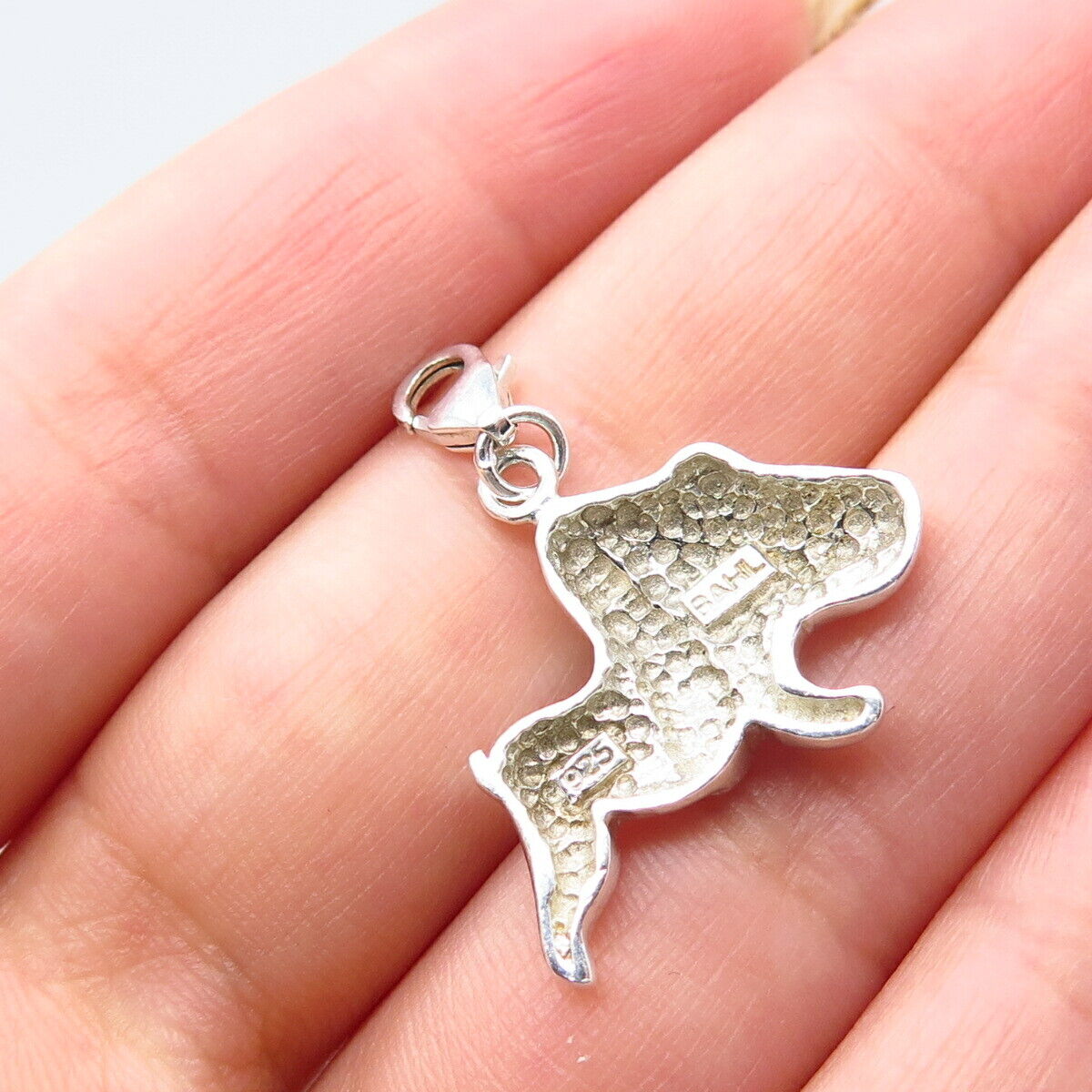 925 Sterling Silver Vintage Dog / Puppy Charm Pendant