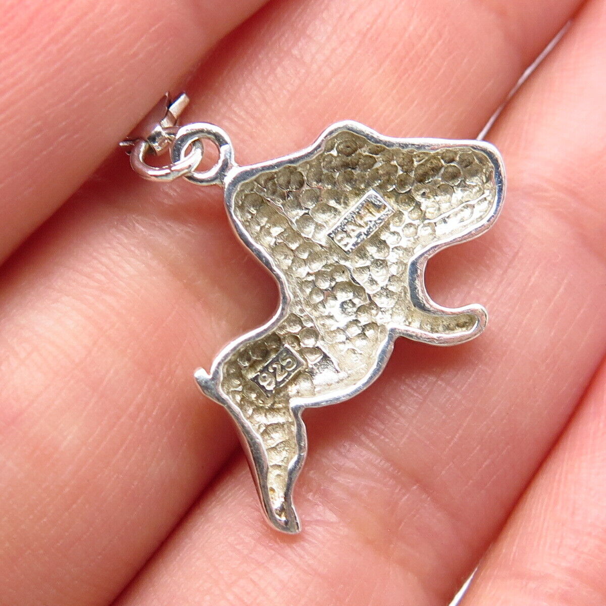 925 Sterling Silver Vintage Dog / Puppy Charm Pendant