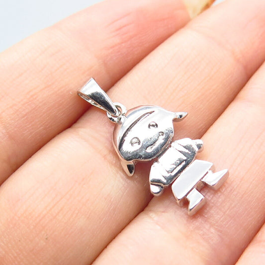 925 Sterling Silver Girl Pendant