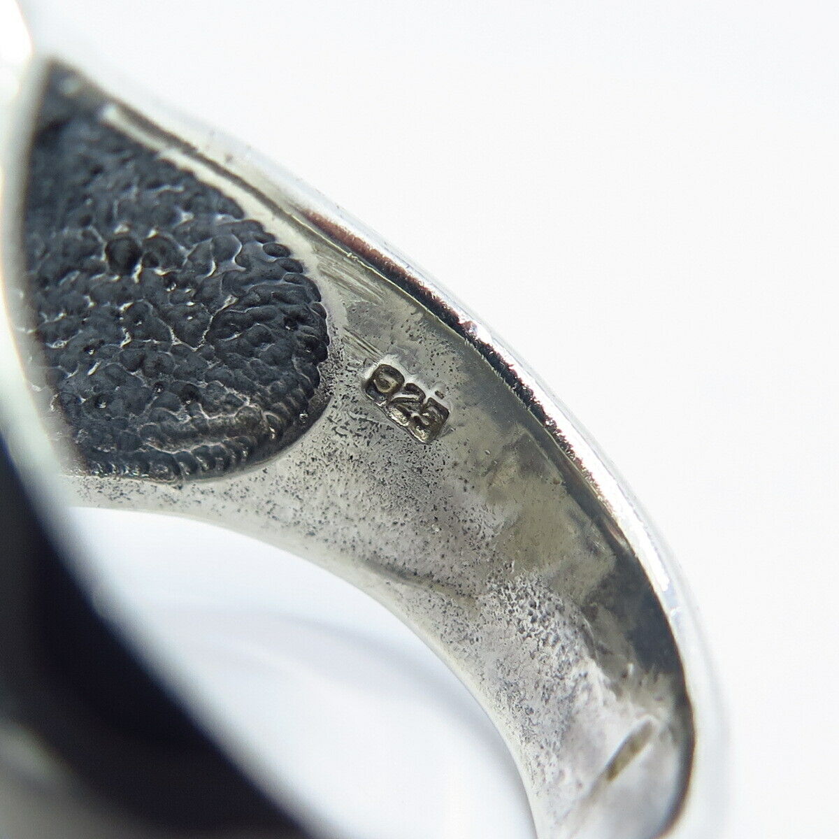 925 Sterling Silver Vintage Modernist Ring Size 10.5