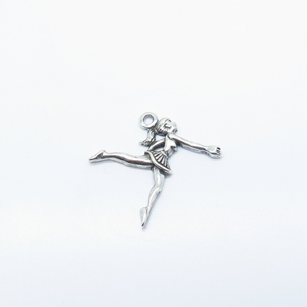 925 Sterling Silver Vintage Dancer Girl Pendant