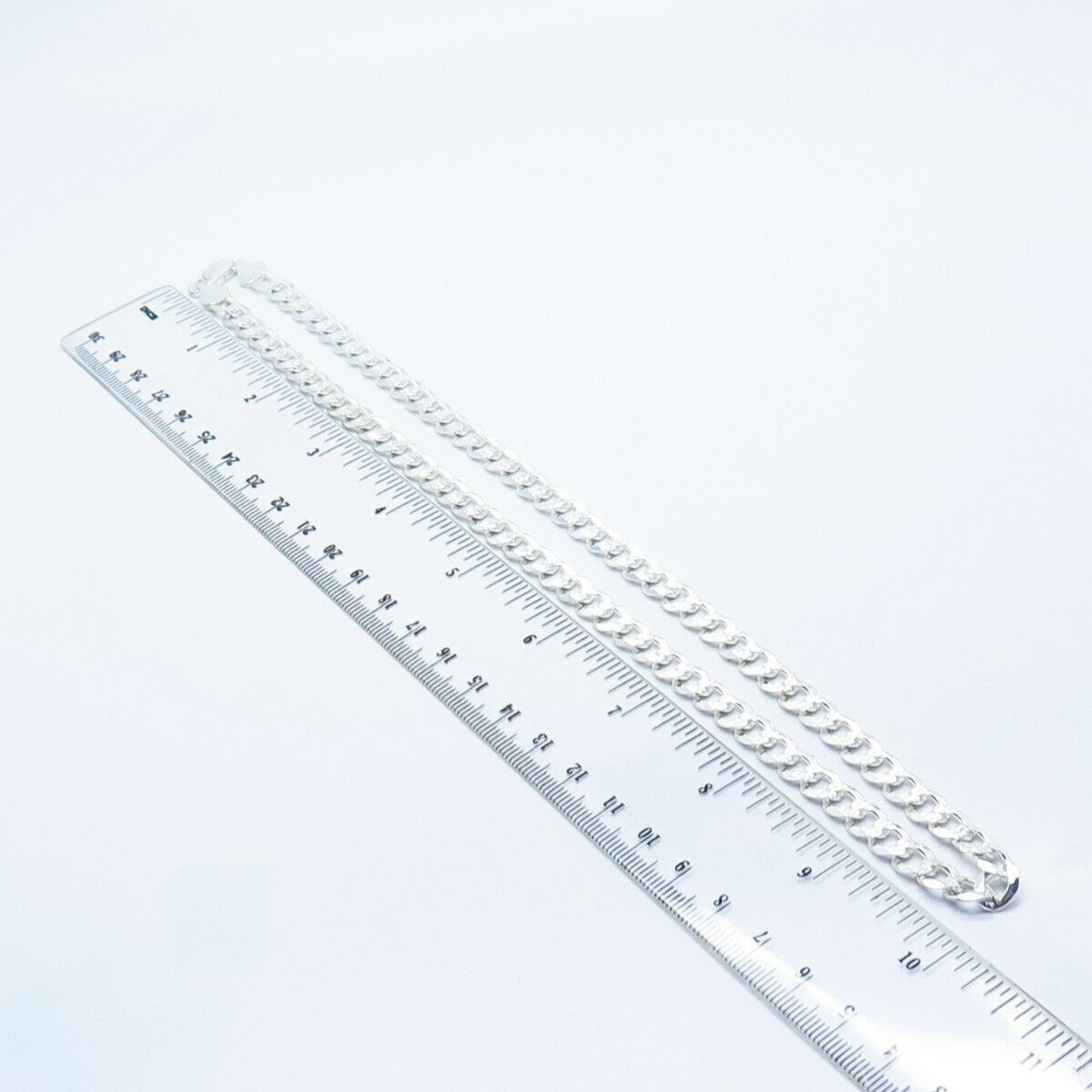925 Sterling Silver Italy P.Lux Cuban Chain Necklace 20"