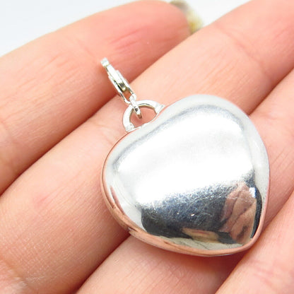 925 Sterling Silver Vintage Ornate Heart Pendant