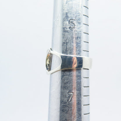 925 Sterling Silver Vintage Modernist Ring Size 5.75