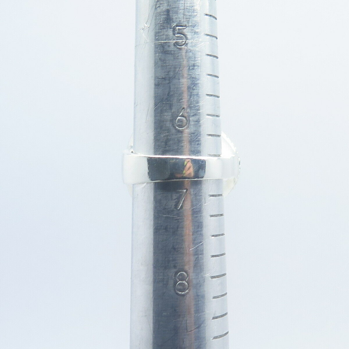 925 Sterling Silver Real Lapis Lazuli Gemstone Ornate Ring Size 6.75