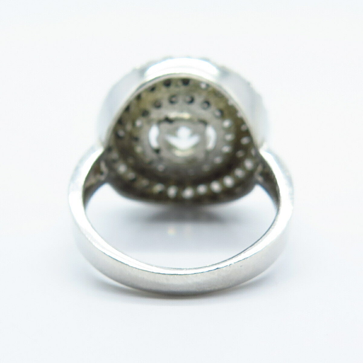 925 Sterling Silver Round-Cut C Z Ring Size 6.75