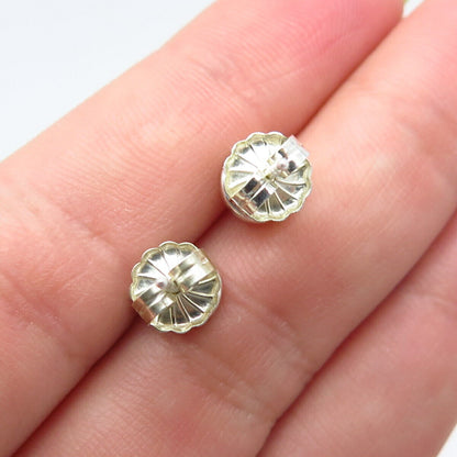 925 Sterling Silver Monet C Z Stud Earrings