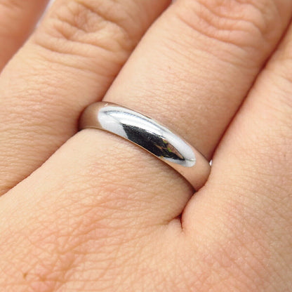 925 Sterling Silver Classic Band Ring Size 7.25