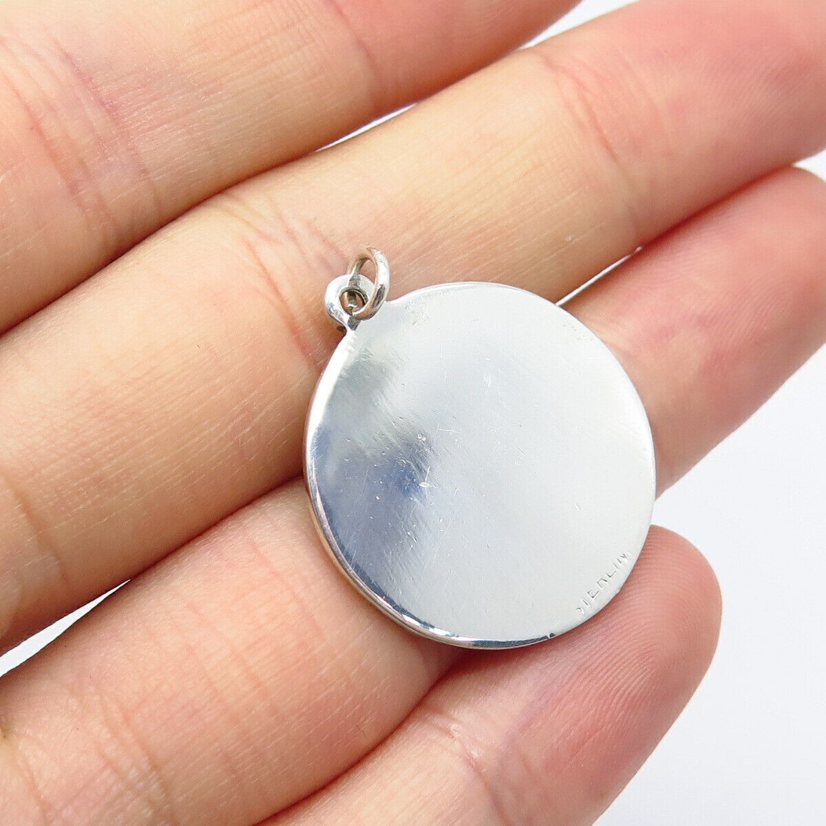 925 Sterling Silver Vintage "Confirmation" Holy Ghost Religious Charm Pendant