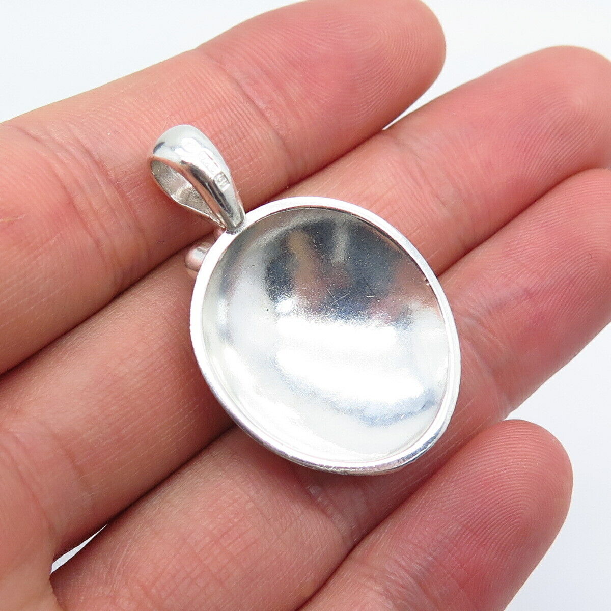 925 Sterling Silver Modernist Pendant