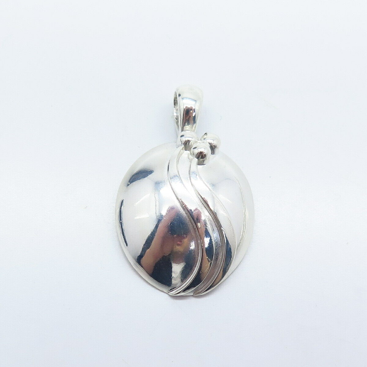 925 Sterling Silver Modernist Pendant