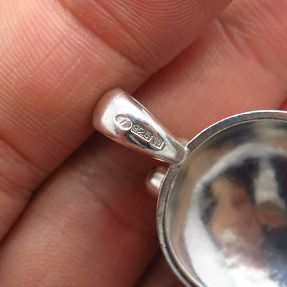 925 Sterling Silver Modernist Pendant