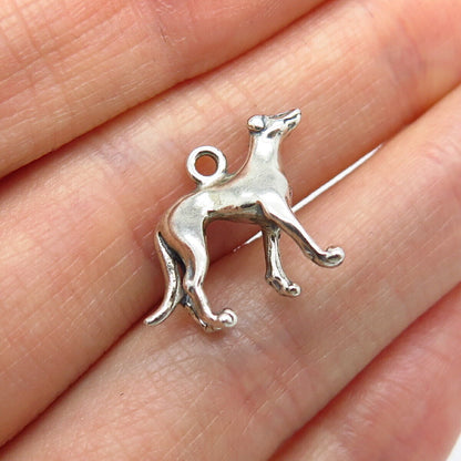 925 Sterling Silver Vintage Shube Dog Charm Pendant