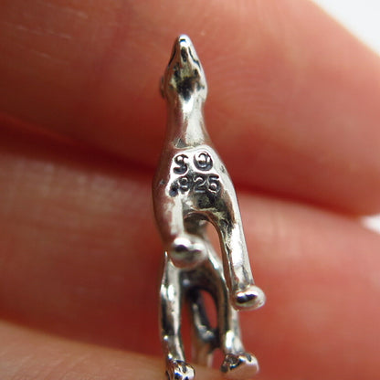 925 Sterling Silver Vintage Shube Dog Charm Pendant