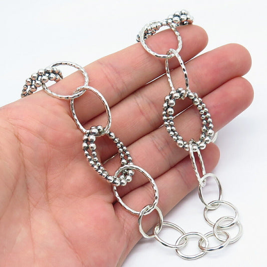 925 Sterling Silver Michael Dawkins Rolo Chain Necklace 18"