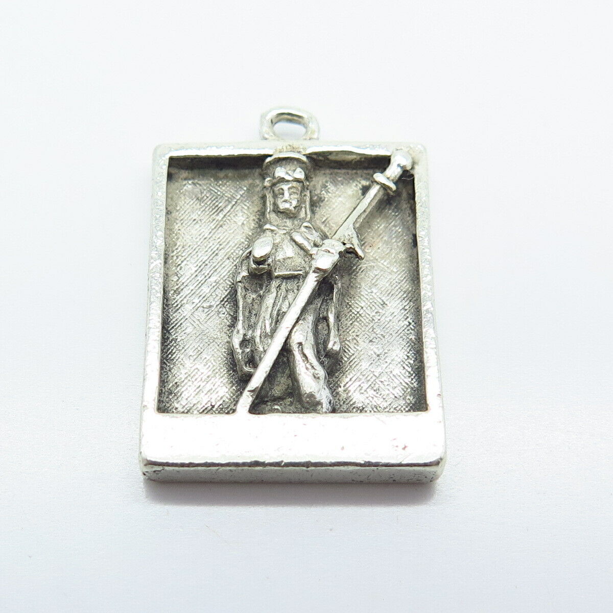 925 Sterling Silver Vintage St. Monica's Church Santa Monica Religious Pendant