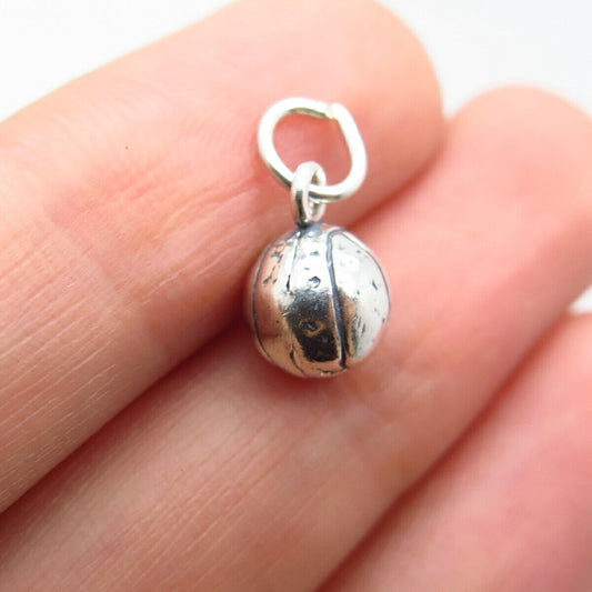 925 Sterling Silver Vintage Baseball Ball Charm Pendant