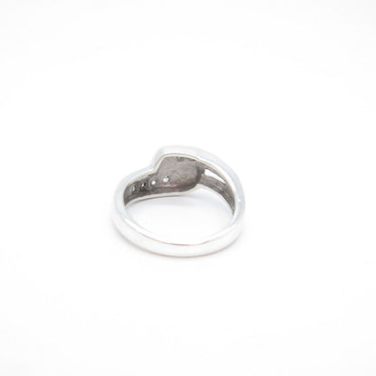 925 Sterling Silver C Z Ring Size 6