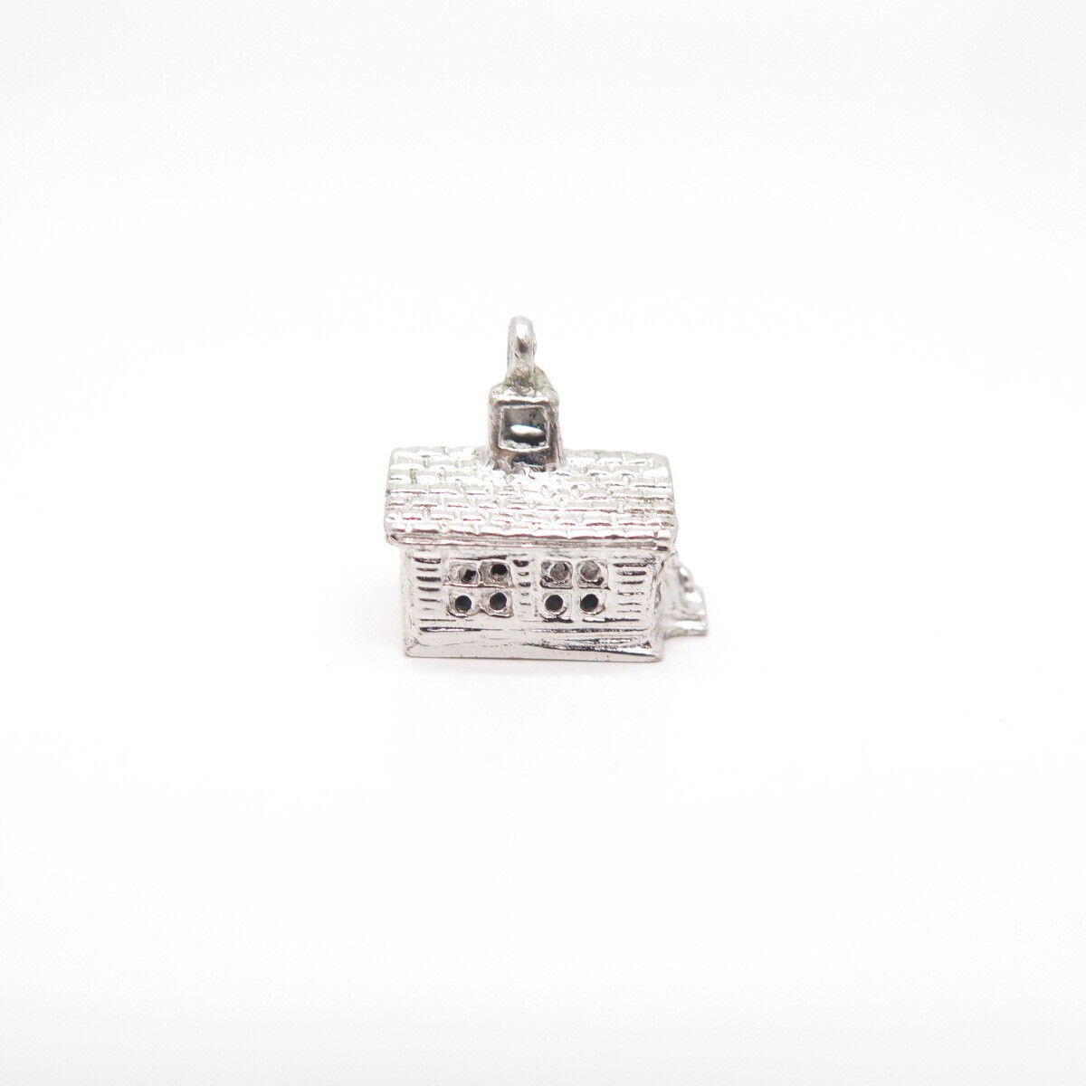 925 Sterling Silver Vintage Old House Charm Pendant