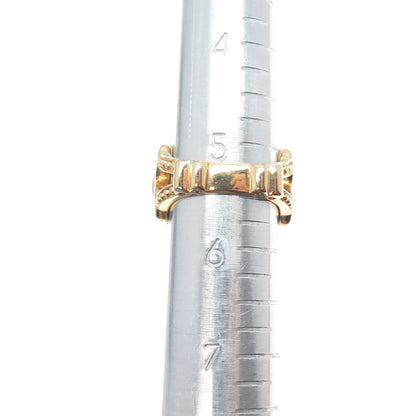 DALLAS PRINCE 925 Sterling Silver Gold Plated Real Cabochon Opal Ring Size 5.5