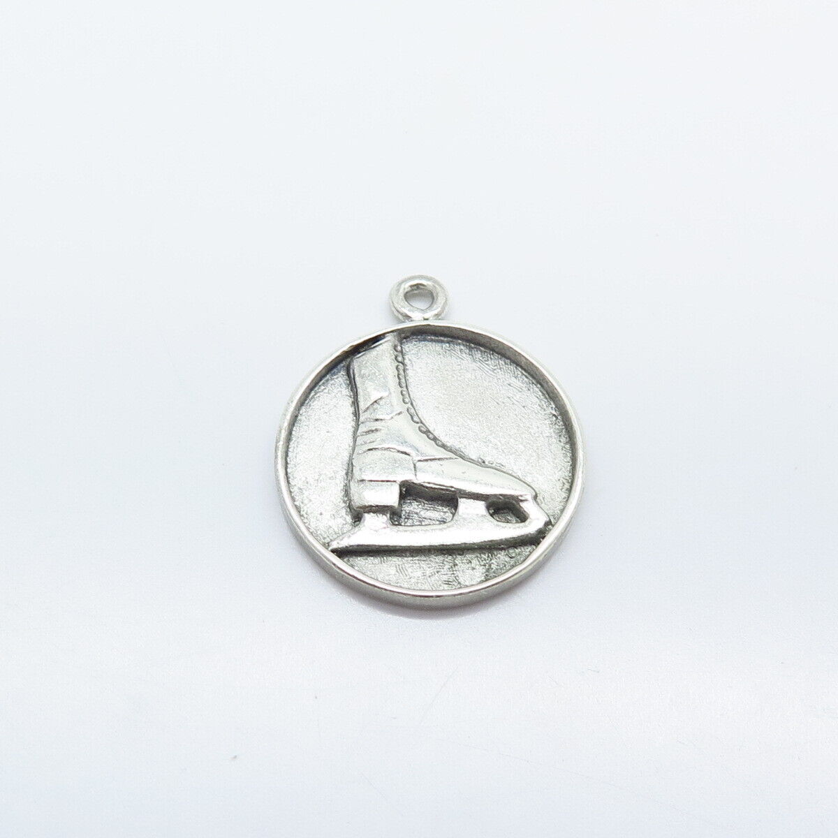 925 Sterling Silver Vintage Ice Skating Shoe Charm Pendant