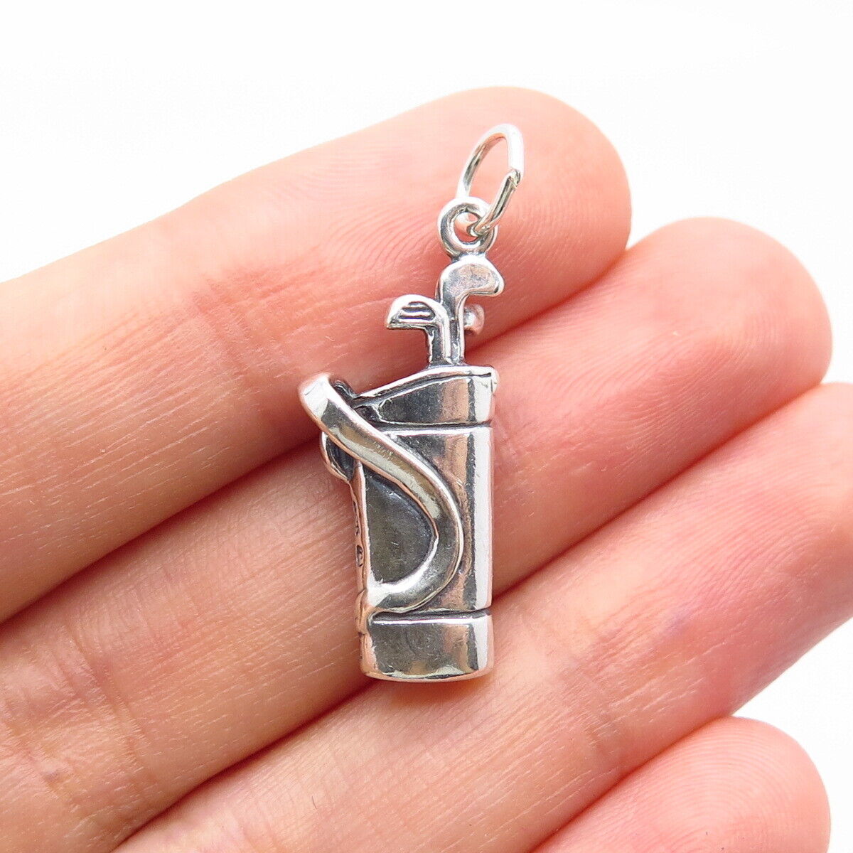 925 Sterling Silver Vintage Shube Golf Club Charm Pendant