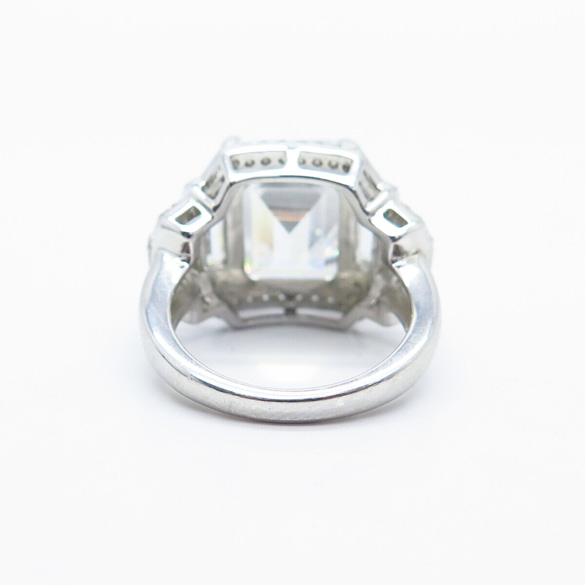 925 Sterling Silver Multi-C Z Ring Size 5