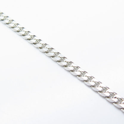 925 Sterling Silver Cuban Link Bracelet 8"