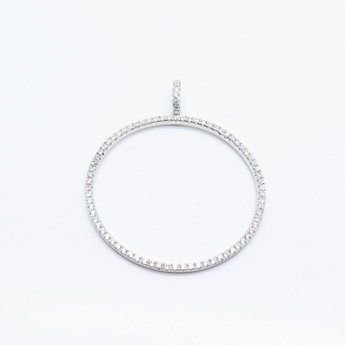 925 Sterling Silver C Z Circle of Life Pendant