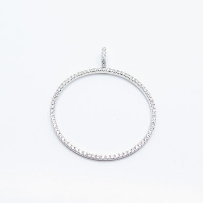 925 Sterling Silver C Z Circle of Life Pendant