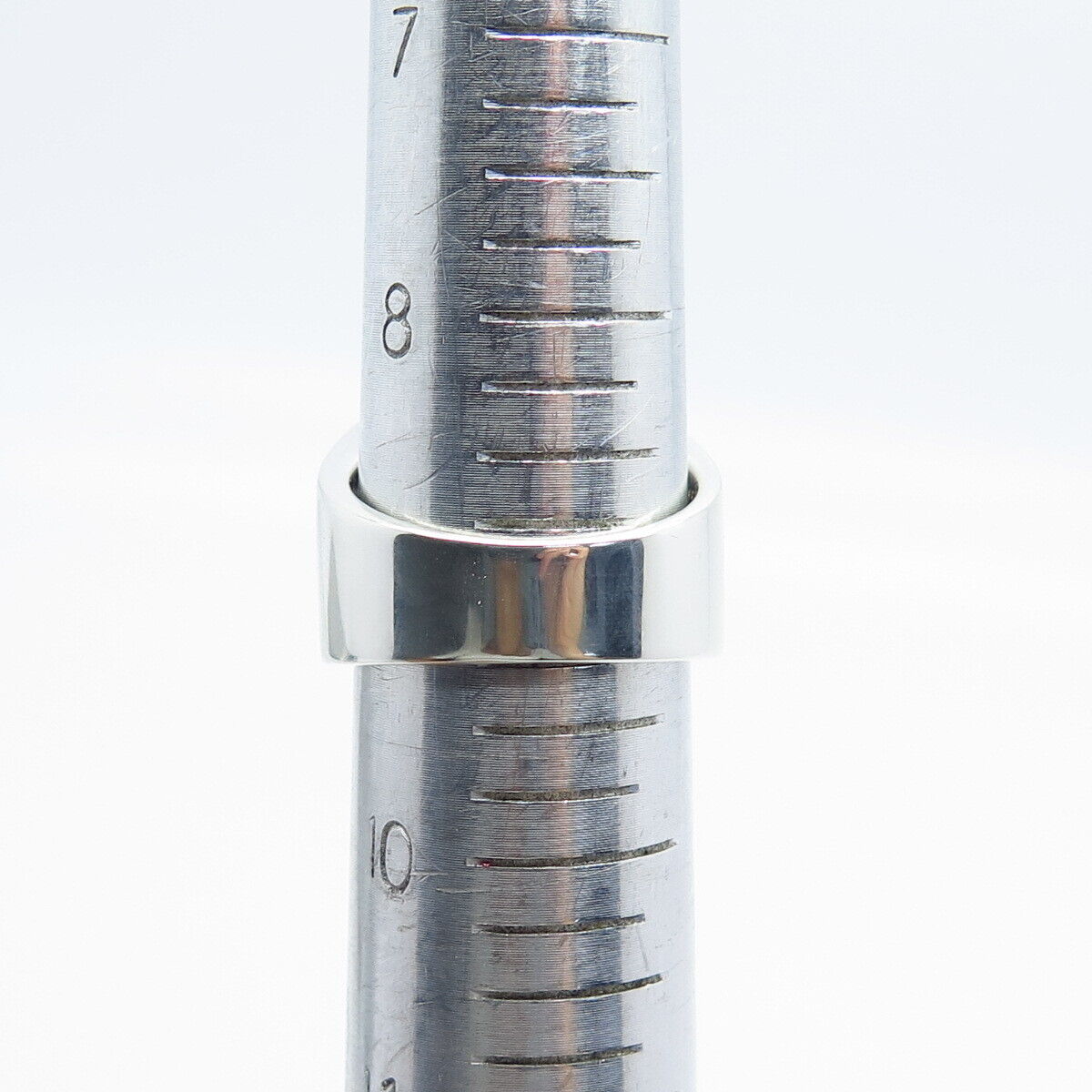 925 Sterling Silver Pave C Z Square Wide Ring Size 9.25