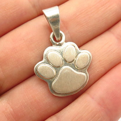 925 Sterling Silver Tribal Paw Design Pendant