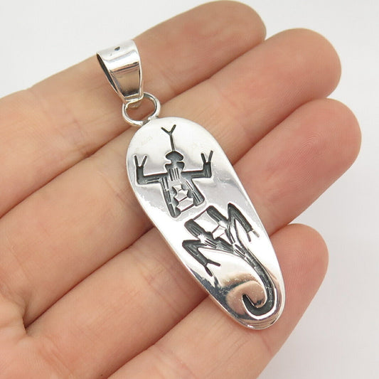 925 Sterling Silver Vintage Mexico Tribal God Pendant