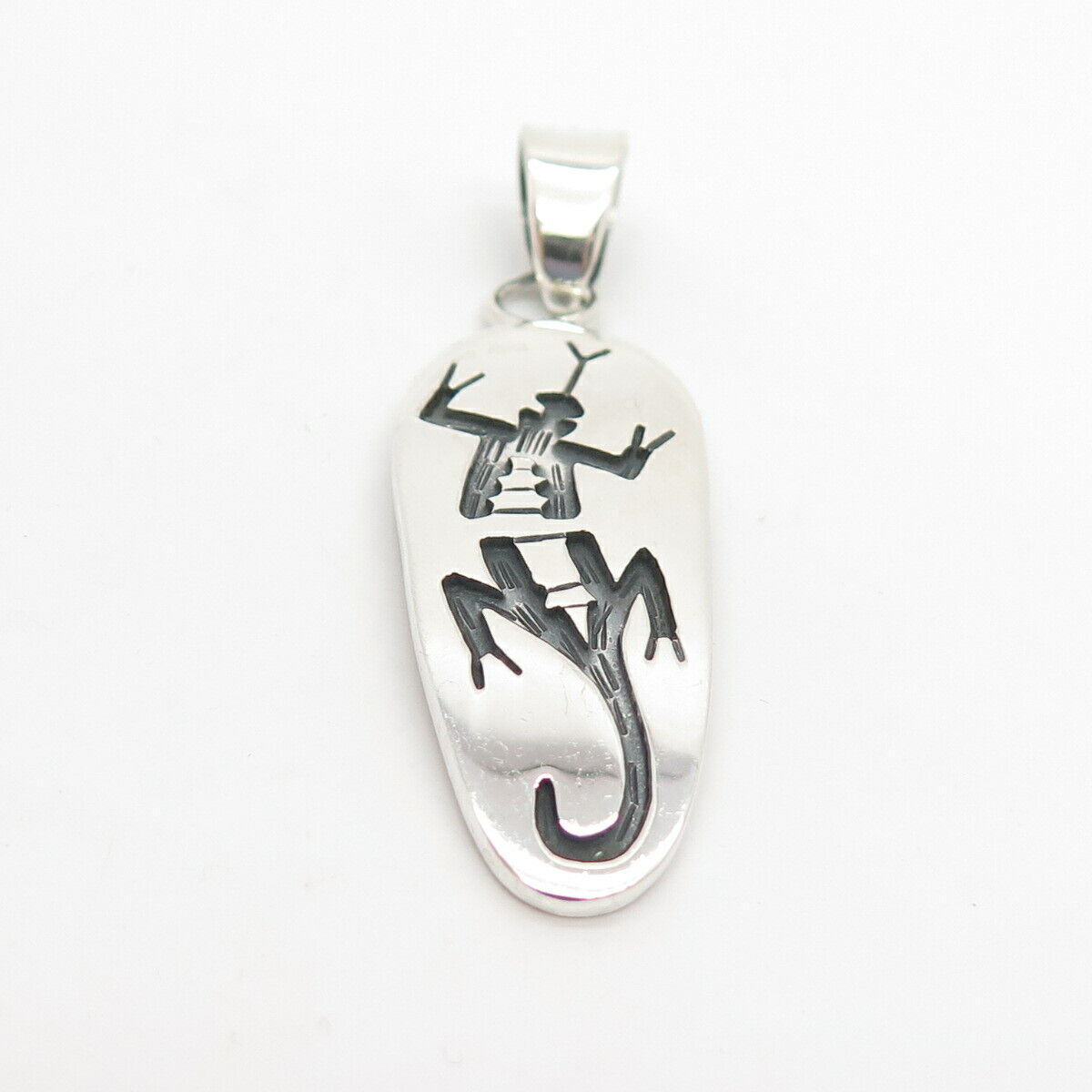 925 Sterling Silver Vintage Mexico Tribal God Pendant