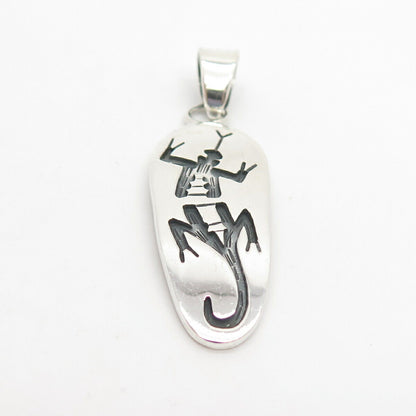 925 Sterling Silver Vintage Mexico Tribal God Pendant